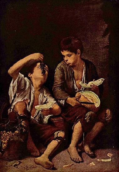 Bartolome Esteban Murillo Die Melonenesser France oil painting art